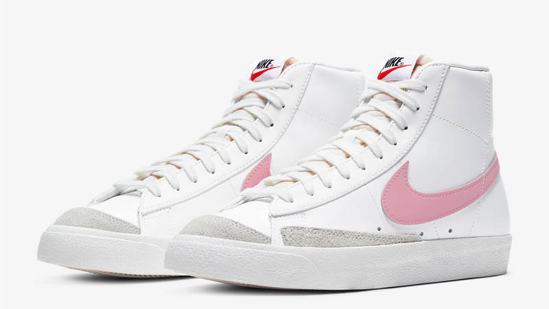 blazer mid 77 trainers white sunset pulse