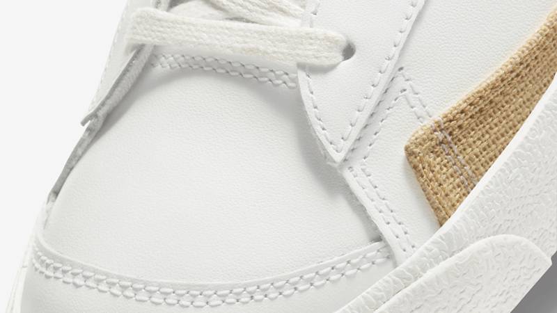 Nike Blazer Mid Burlap White Closeup