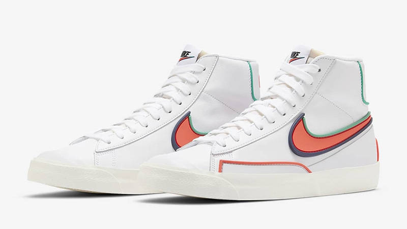 Nike Blazer Mid Infinite White Blue Void DA7233-102 front