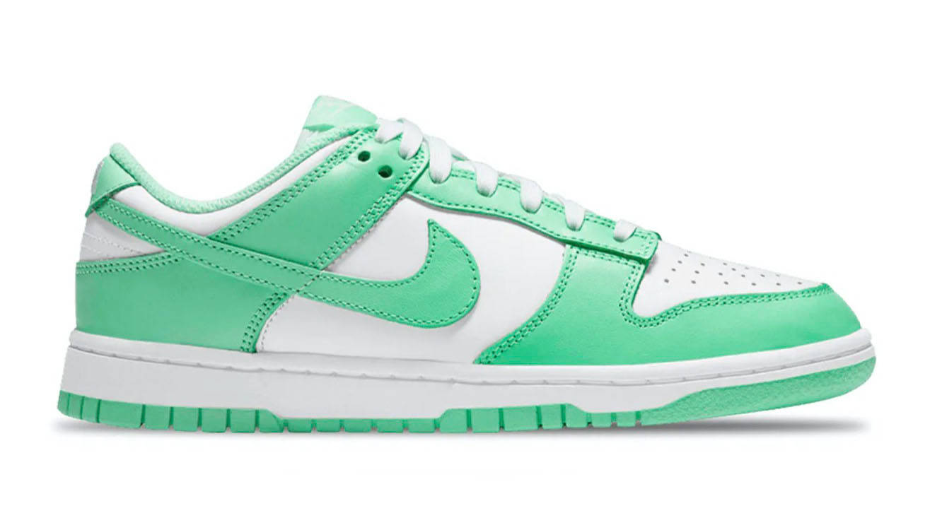 Nike Dunk Low Green Glow Laced