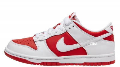 dunks shoes red and white