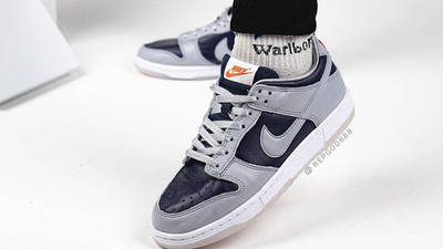 navy grey dunks