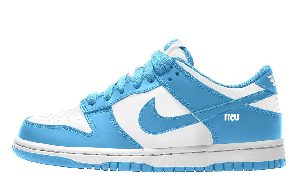 light blue dunks low