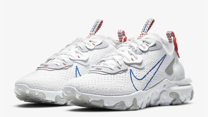 nike react vision white red blue