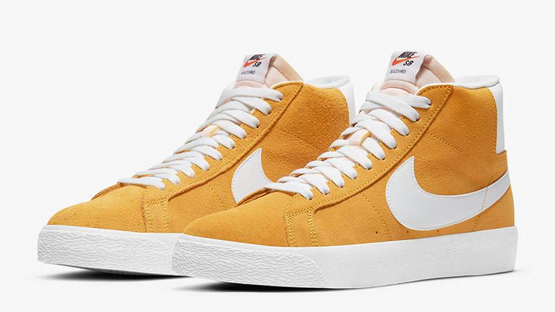 Nike SB Zoom Blazer Mid University Gold White 864349-700 front