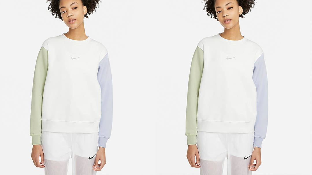 Nike sportswear sweatshirt white blue