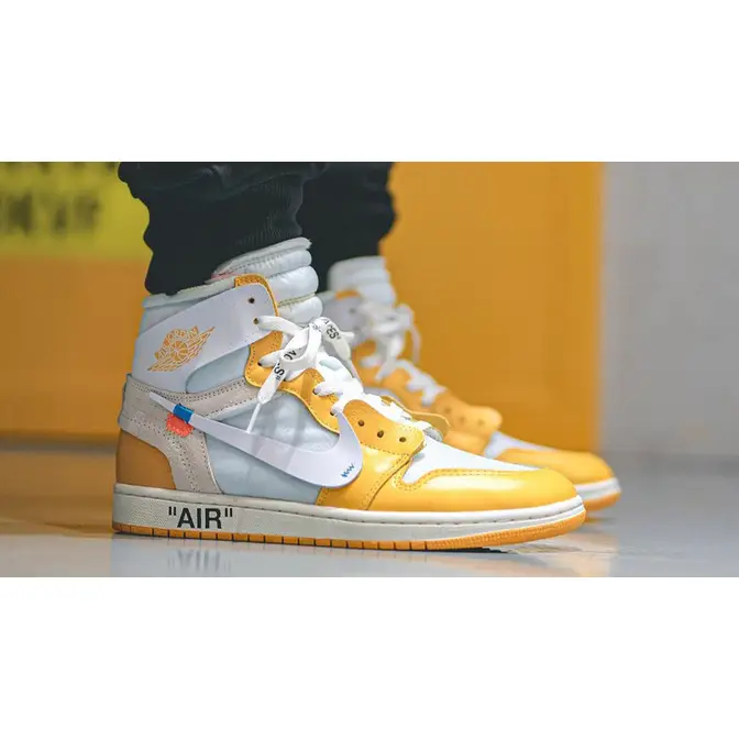 off white jordan 1 yellow canary