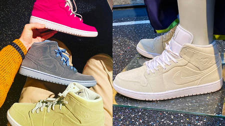 The Pigalle x Air Jordan 1 Is Wrapped in Vibrant Velvet The Pigalle x Air Jordan 1 Is Wrapped in Vibrant Velvet