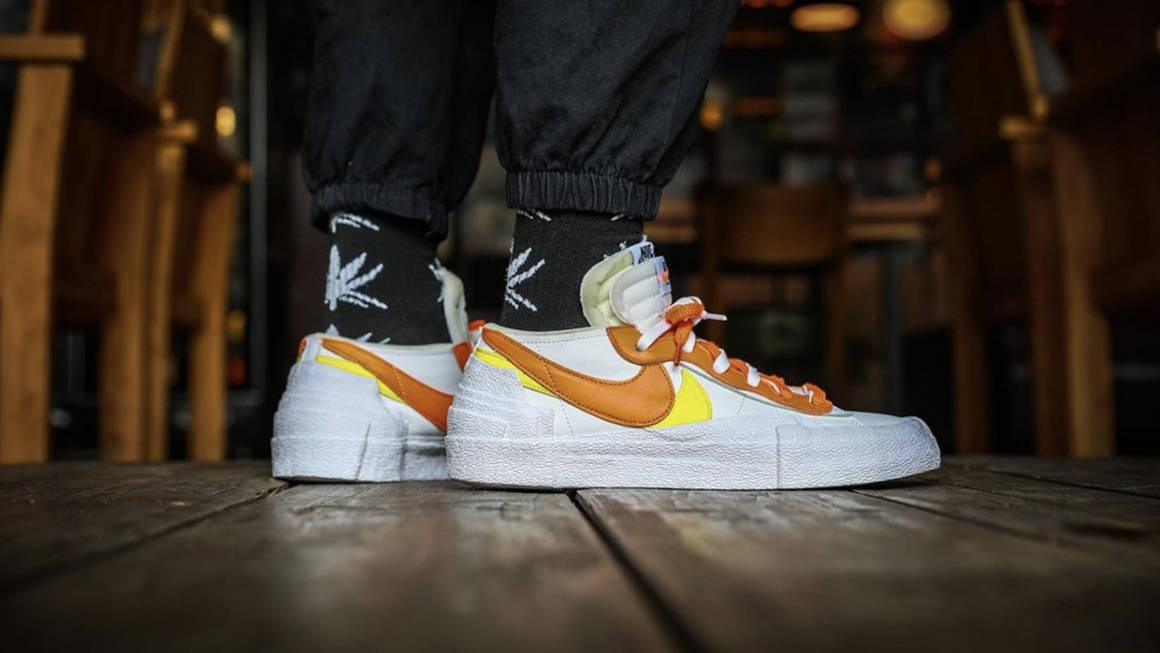 Leglise Deteste Grenouille Nike Blazer Sacai On Feet Suffisant Machine De Reception Robot