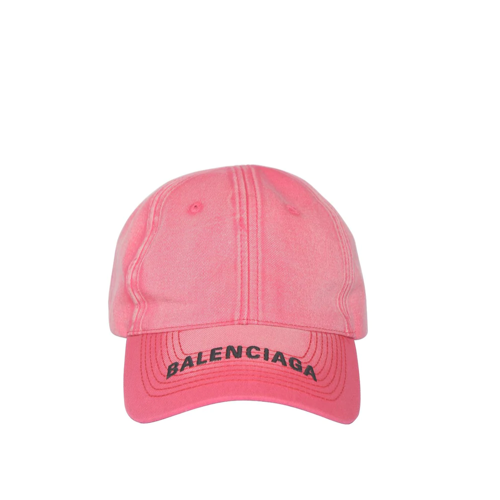 BALENCIAGA LOGO COTTON DENIM BASEBALL HAT