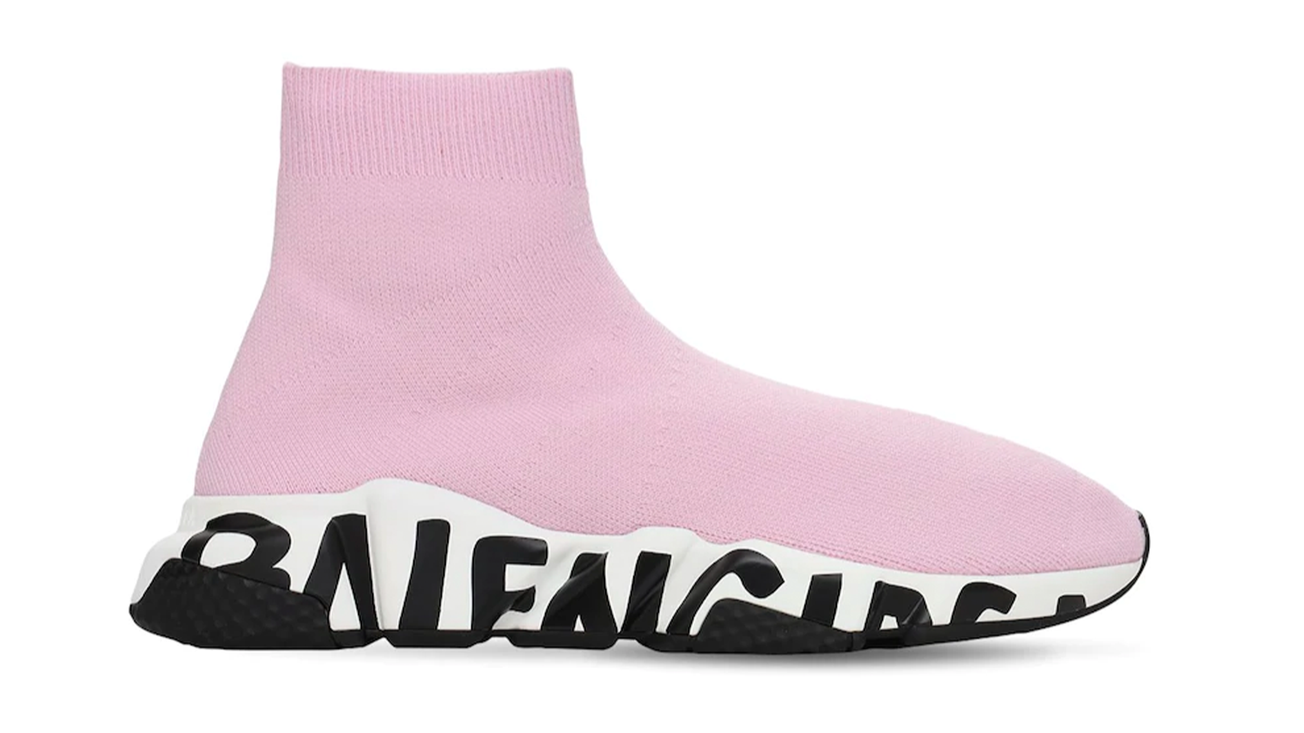 BALENCIAGA 30MM SPEED GRAFFITI LT KNIT SNEAKERS