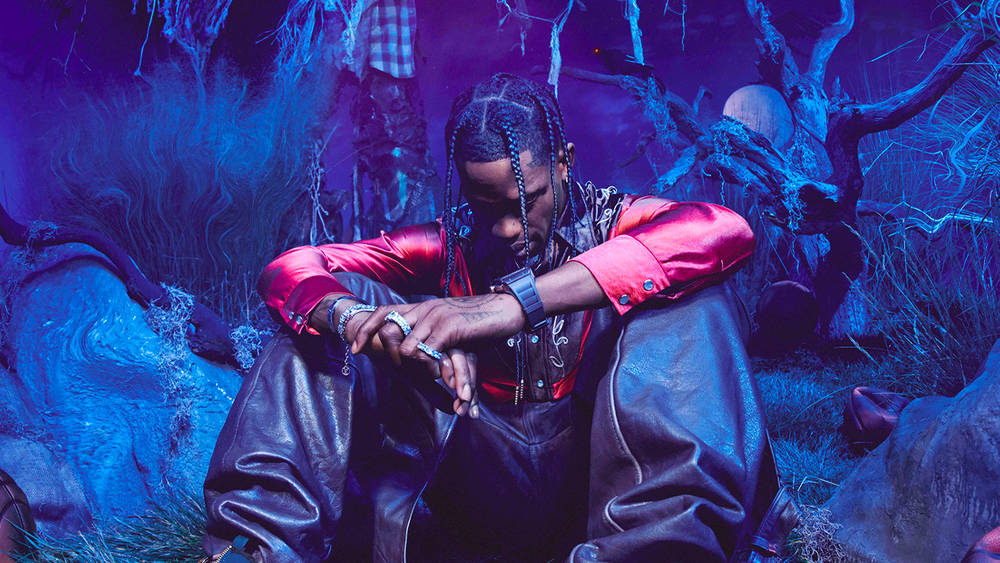 Travis Scott Steps Out in the Air Jordan 1 Low "Cactus Jack UNC"