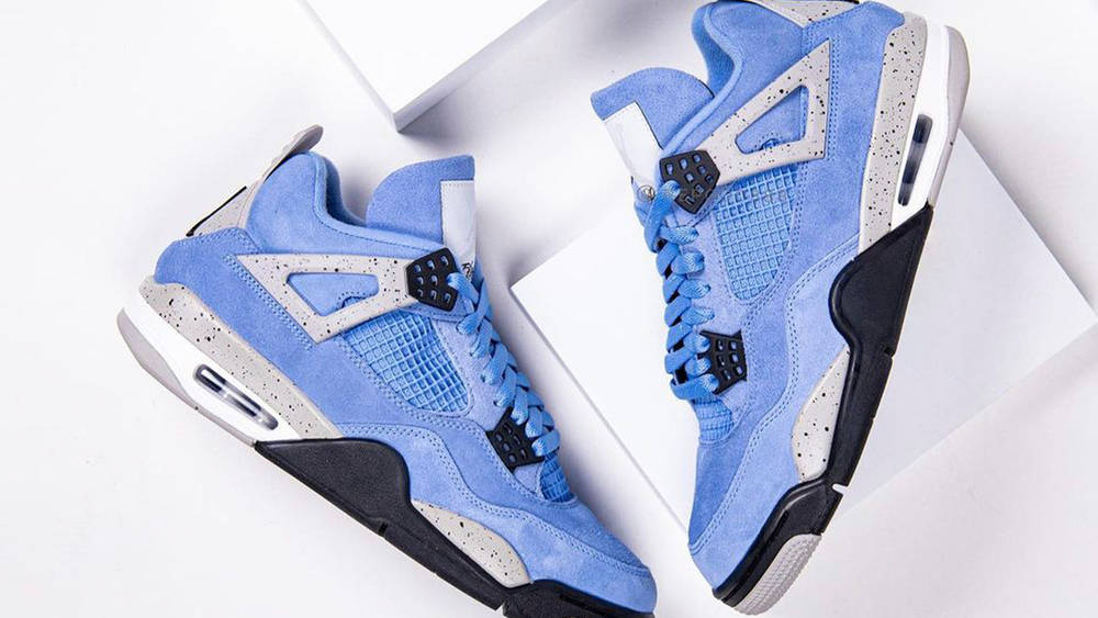 Image via repgod888 Air Jordan 4 "University Blue"