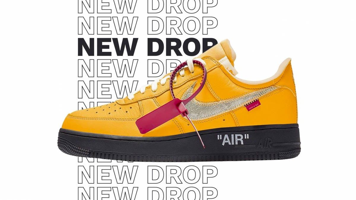 The Off-White x Nike Air Force 1 "University Gold" Is Dropping This