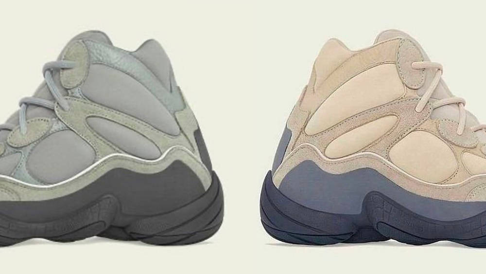 Image via adidas The Yeezy 500 High "Mist Slate" & "Wakaran" Are Dropping This Month