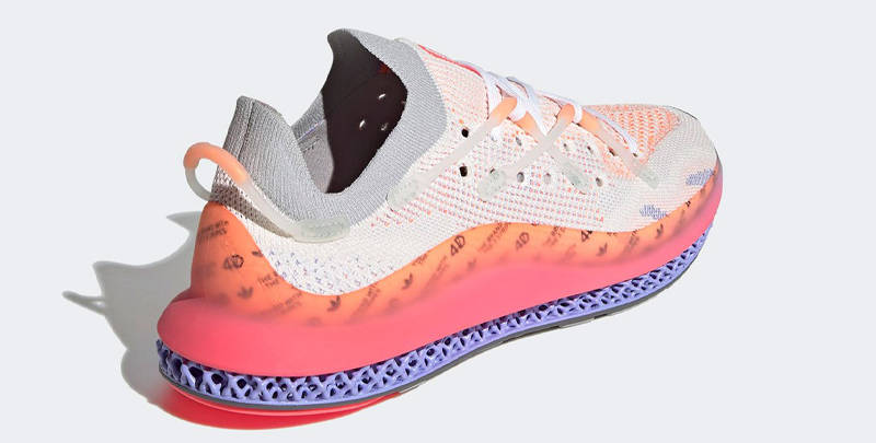 adidas 4D Fusio Chalk White Light Purple Back