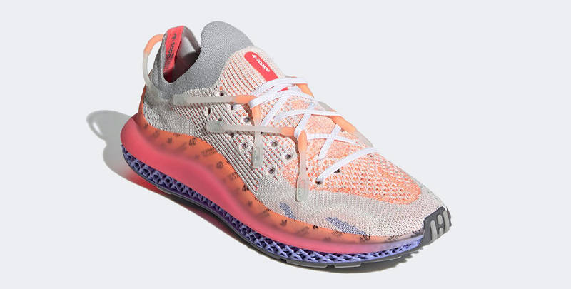 adidas 4D Fusio Chalk White Light Purple Front