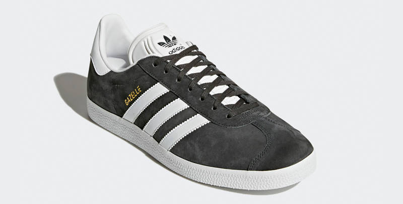 adidas Gazelle Dark Grey White Front
