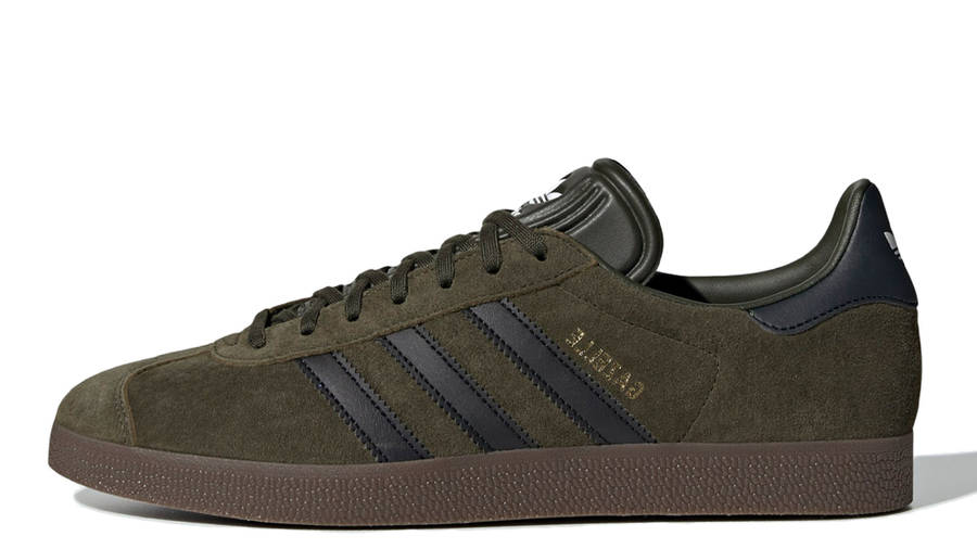 adidas originals gazelle trainer night cargo / core black