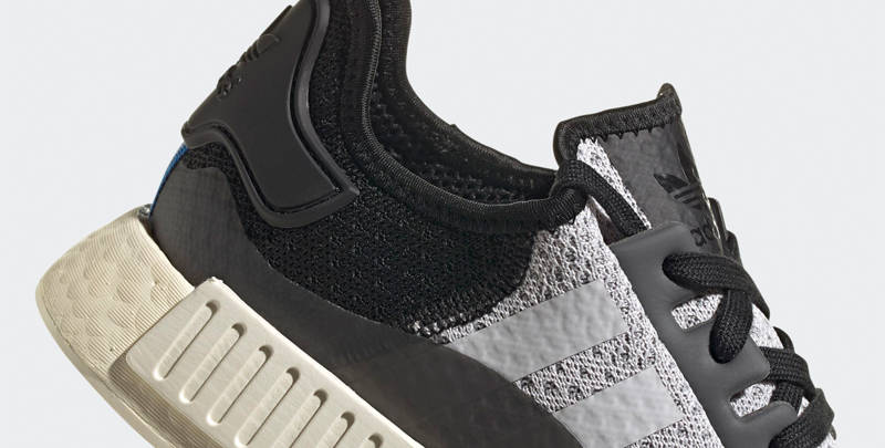 adidas NMD R1 Dash Grey Black Closeup