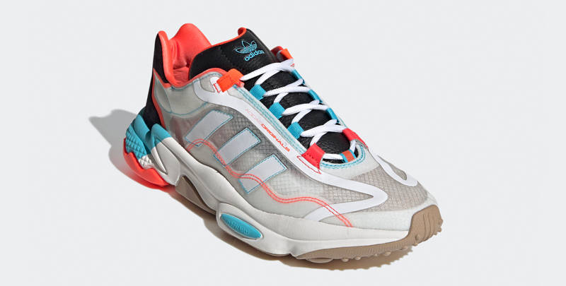 adidas Ozweego Cloud White Cyan Red Front