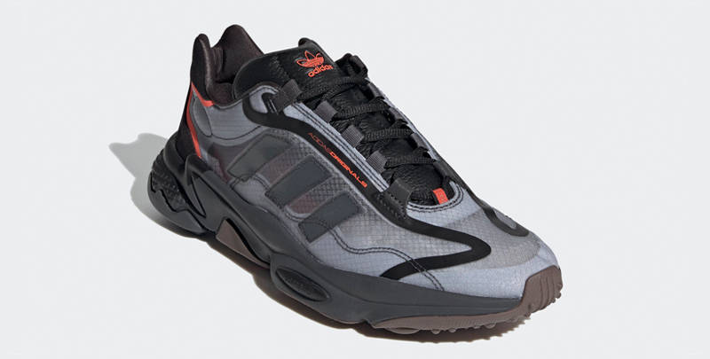 adidas Ozweego Core Black Grey Red Front