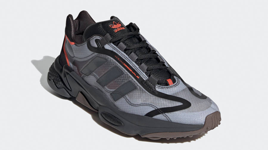 adidas Ozweego Core Black Grey Red Front