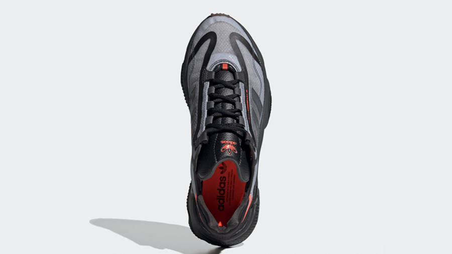 adidas Ozweego Core Black Grey Red Middle