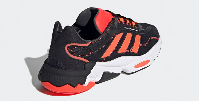 adidas Ozweego Pure Core Black Solar Red Back