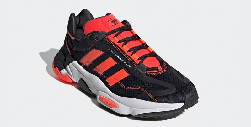 adidas Ozweego Pure Core Black Solar Red Front