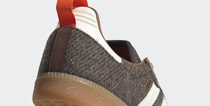 adidas Samba OG Dark Brown Closeup