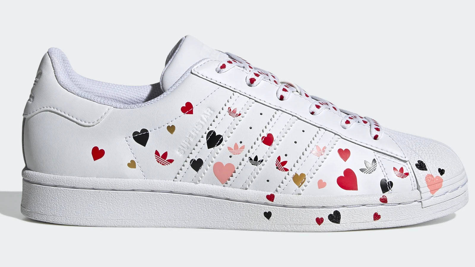 adidas scattered loveheart superstar