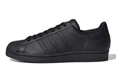 all black adidas superstar