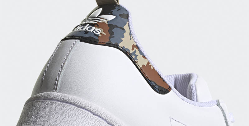 adidas Superstar Cloud White Camo Closeup
