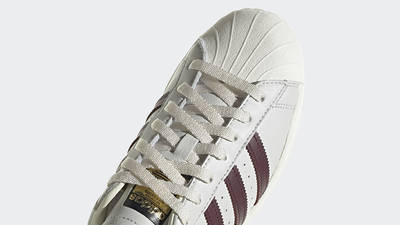 adidas Superstar Off White Maroon 