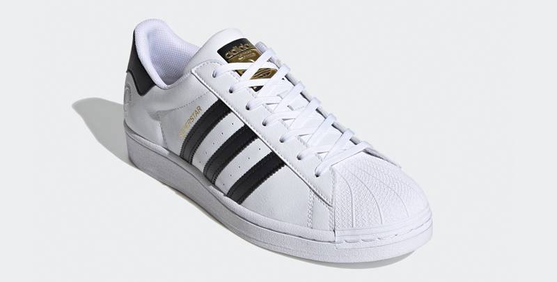 靴 adidas Superstar Vegan Cloud White adidas Superstar Colorful Trefoil - Cloud White for Sale