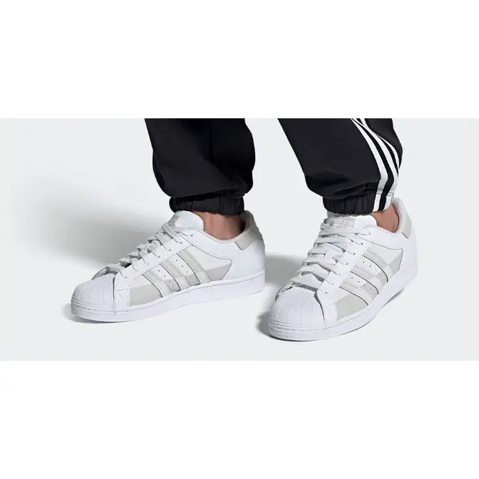 Superstar grey and white deals