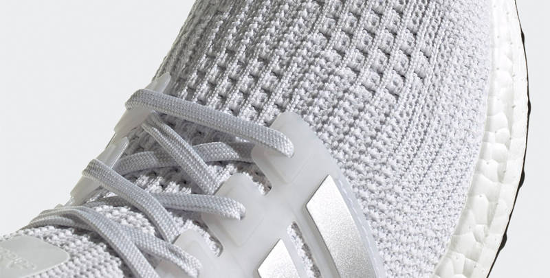 adidas Ultra Boost 4.0 DNA White Silver Metallic Closeup