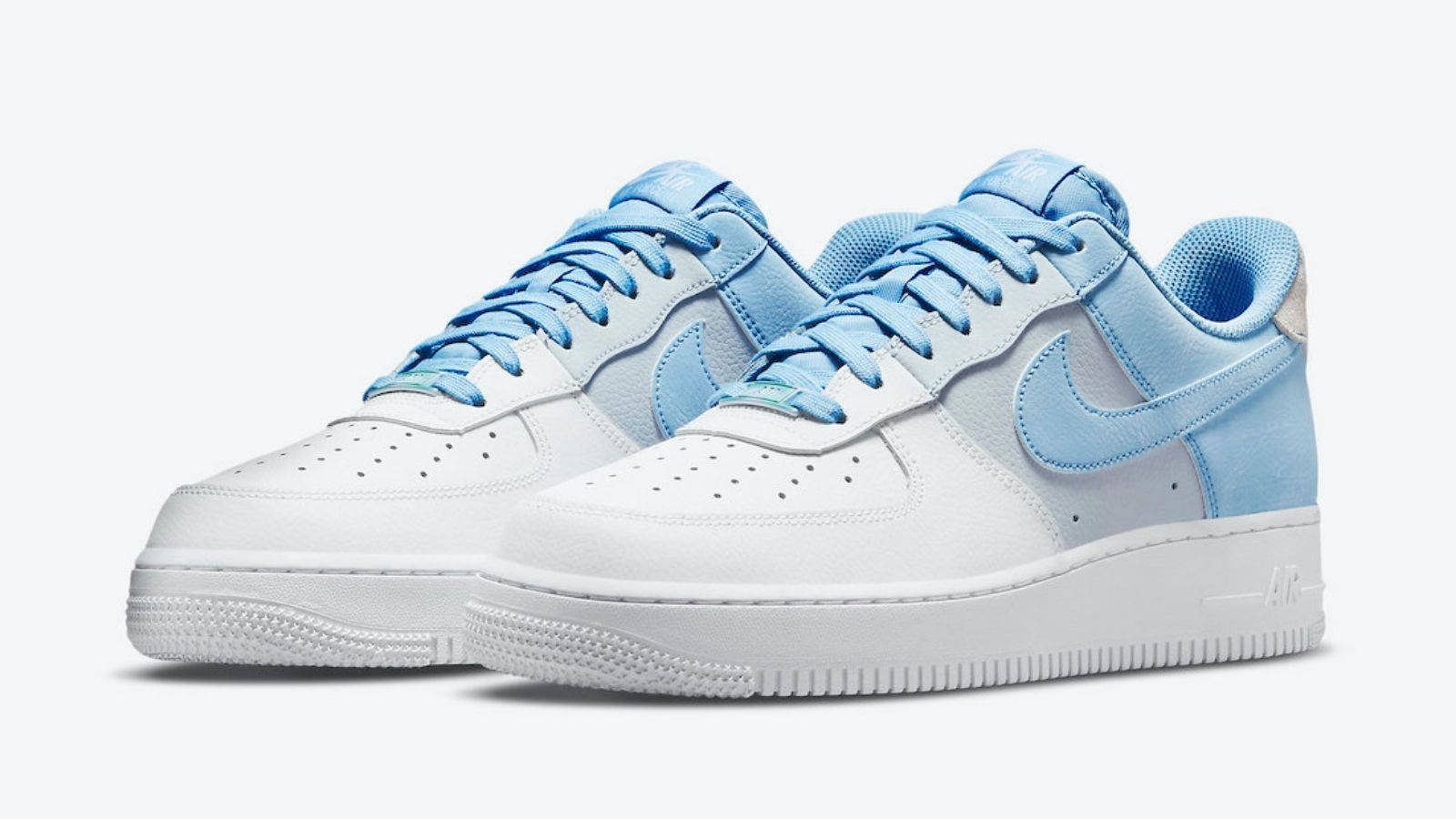 AF1 Nike Blue both shoes
