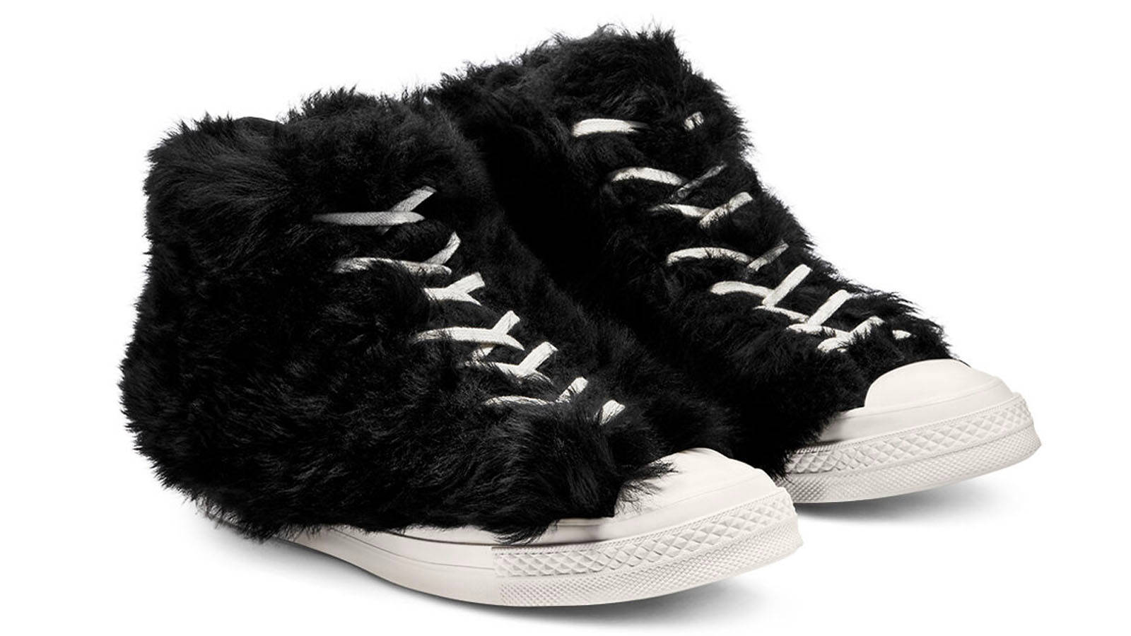 Ambush x Converse black fur converse