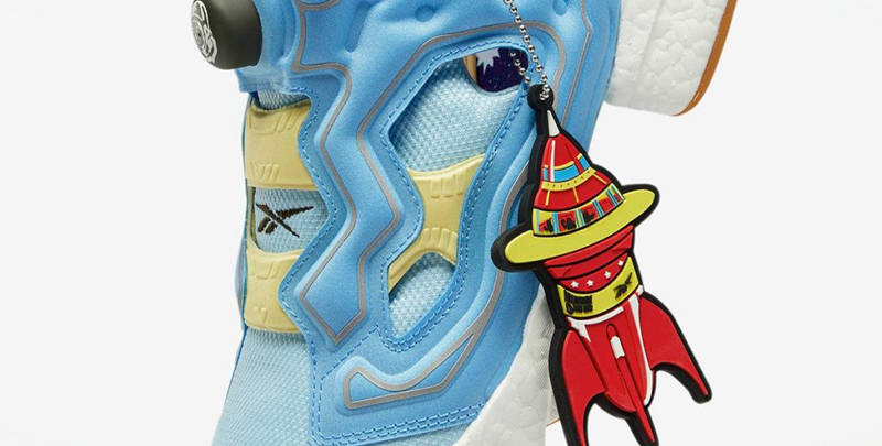 BBC x Reebok Instapump Fury Boost Blue Closeup