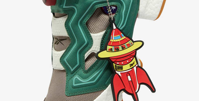 BBC x Reebok Instapump Fury Boost Green Stone Grey Closeup