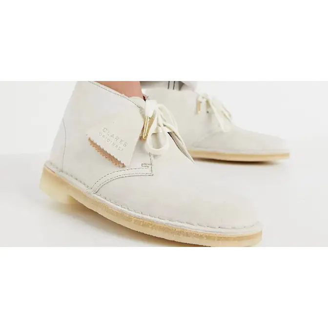Clarks Desert Boot Off White Suede | Where To Buy | The Sole Supplier