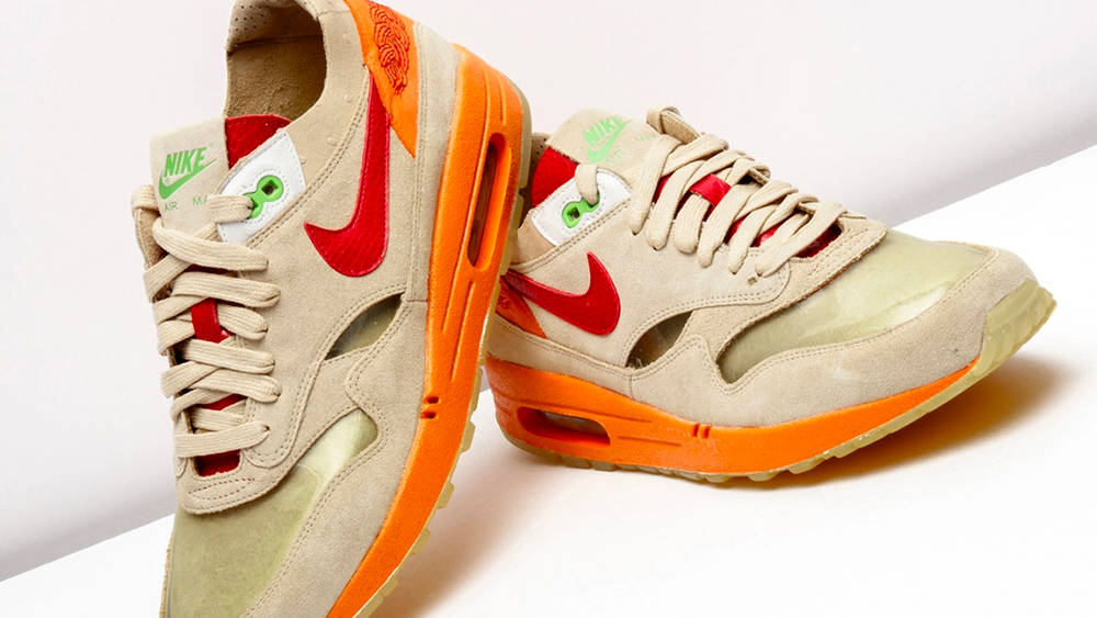Image via Stadium Goods CLOT x Nike Air Max 1 "Kiss Of Death"