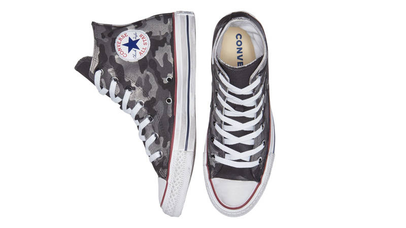 Converse Chuck Taylor All Star Camo Charcoal Grey Middle