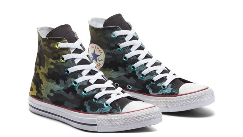 Converse Chuck Taylor All Star Camo Hi Navy Green Front