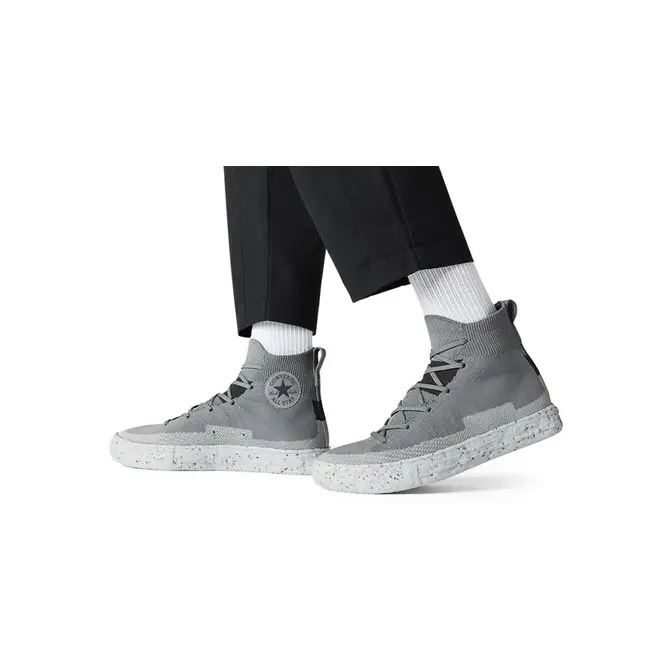 Converse Chuck Taylor All Star Crater Knit Limestone Grey On Foot