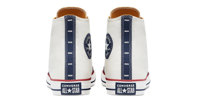 Converse Chuck Taylor All Star Indigo Boro Hi Egret Back