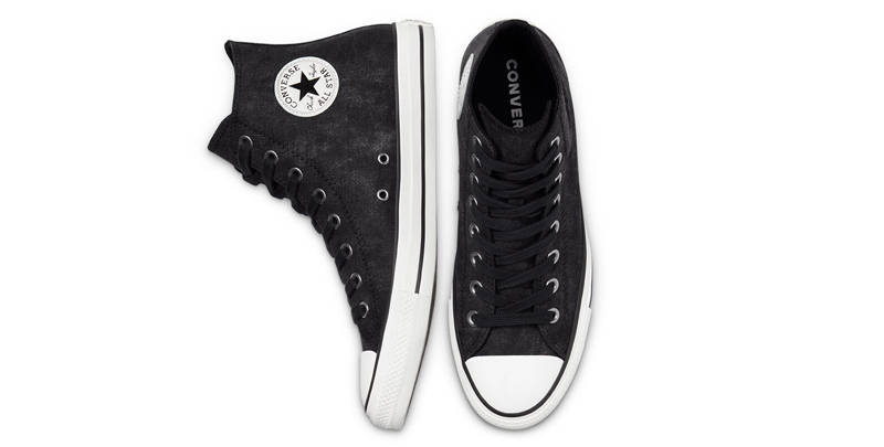 Converse Chuck Taylor All Star Washed Canvas Hi Black Middle