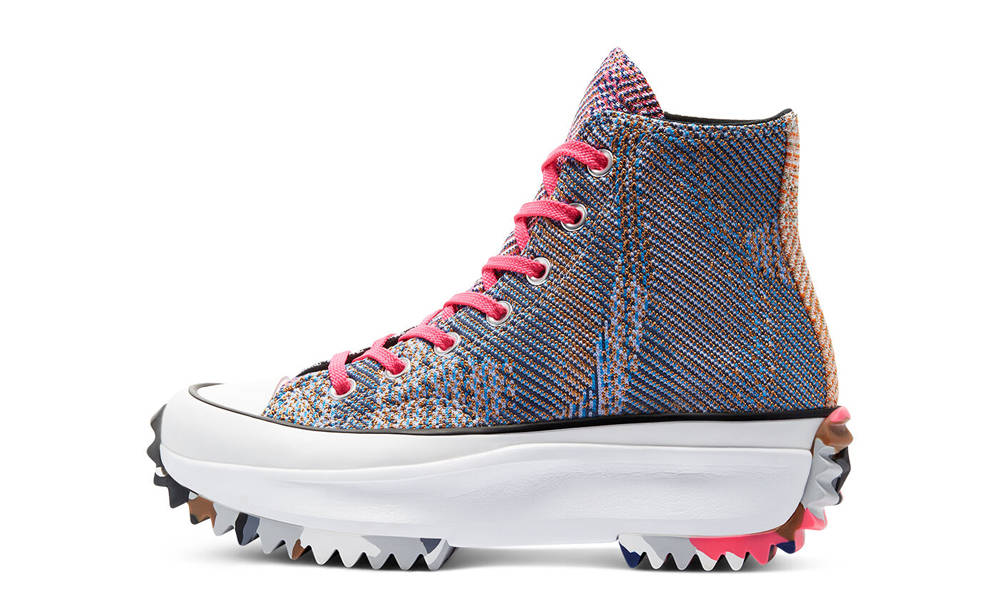 Converse Run Star Hike Knit Mashup Hi Digital Blue